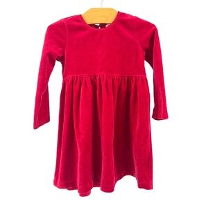 Hanna Andersson Toddler Red Velvet Dress
